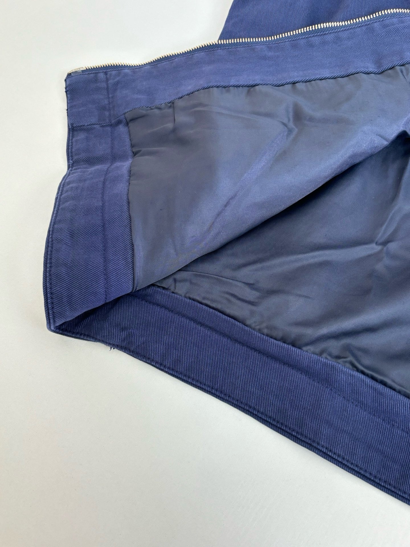 미우미우 코듀로이 칼라 개버딘 트럭커 자켓