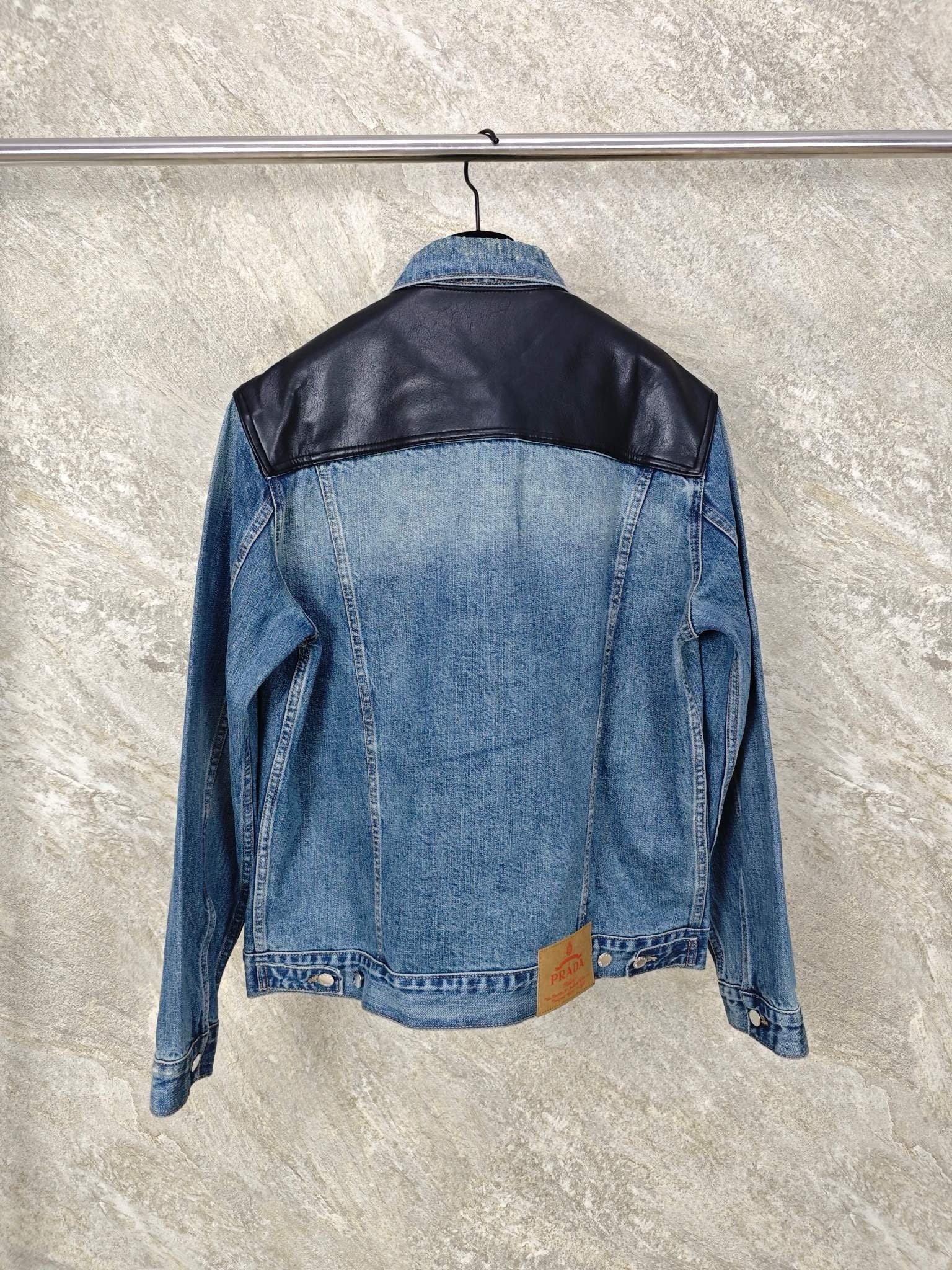 프라다 데님 자켓 블루