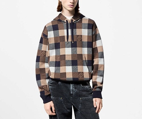 루이비통 다미에 캐시미어 앤드 울 블렌드 후디