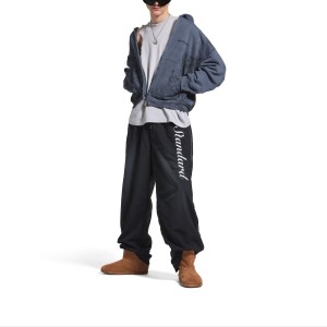 발렌시아가 백 레귤러 핏 집업 후디 페이디드