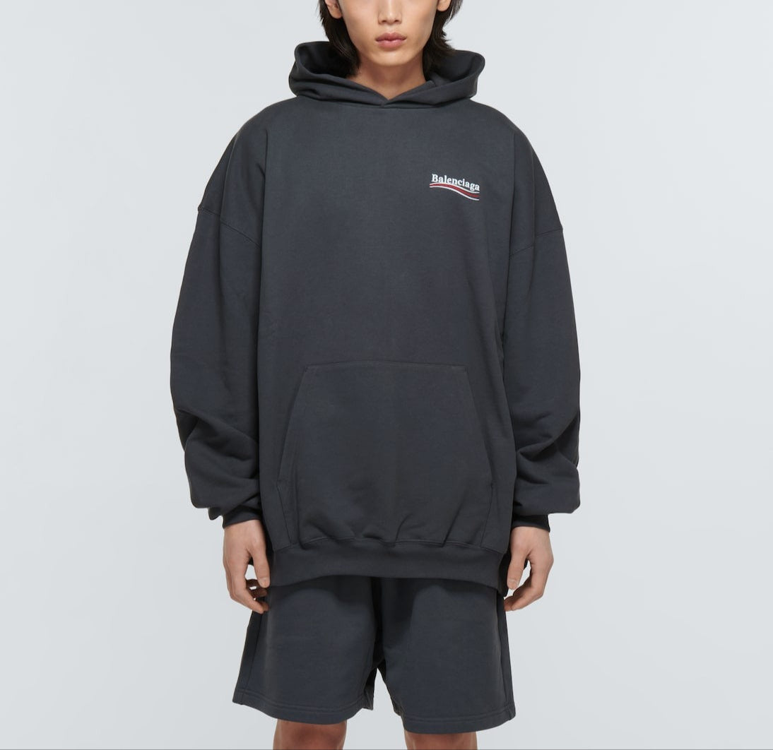 발렌시아가 폴리티컬 캠페인 라지 핏 후드티