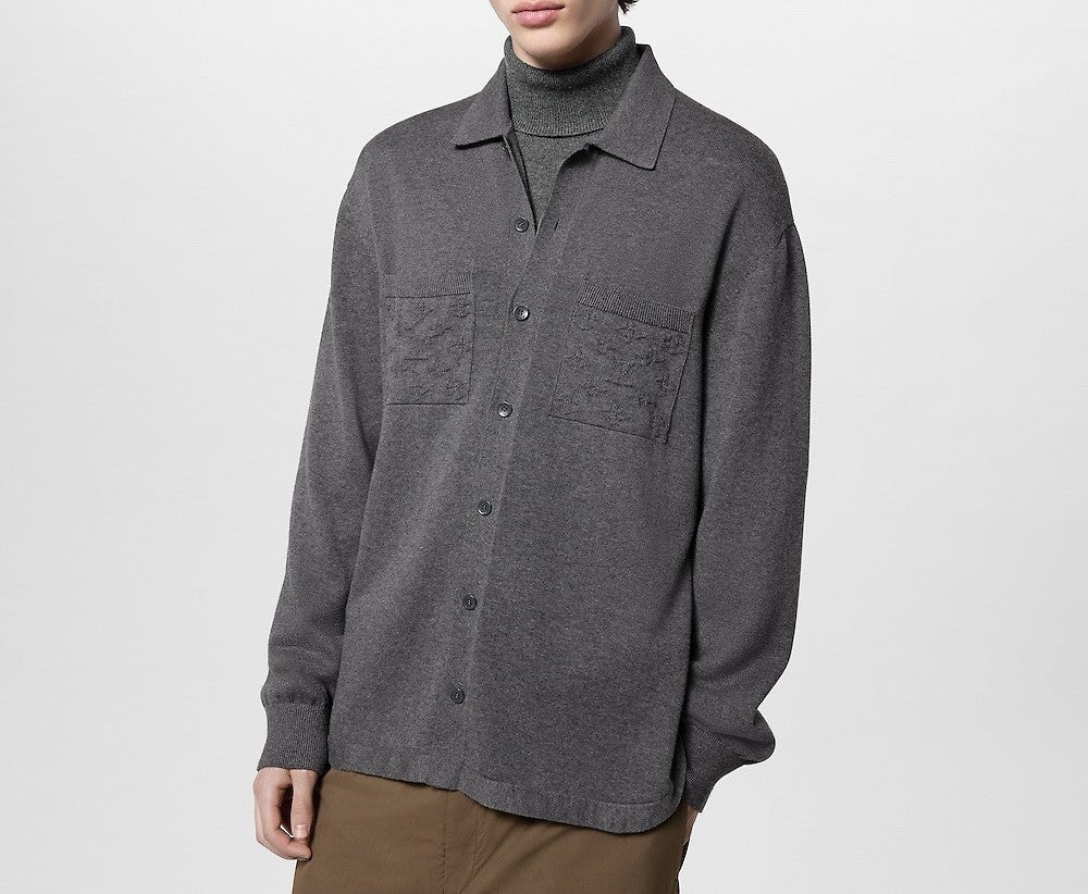 루이비통 코튼 오버셔츠 니트