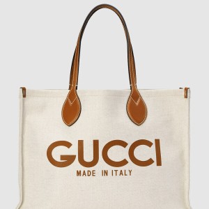 프린트 미디엄 토트백 772176