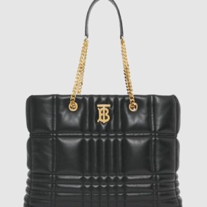 미디움 퀼팅 램스킨 롤라 쇼퍼 숄더백