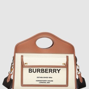 투톤 캔버스 스몰 포켓백 8036784