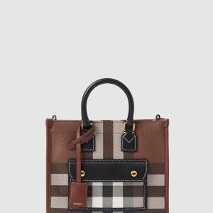 미니  체크 토트백 80696611