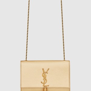 메탈릭 가죽 소재의 KATE 스몰 태슬백 474366